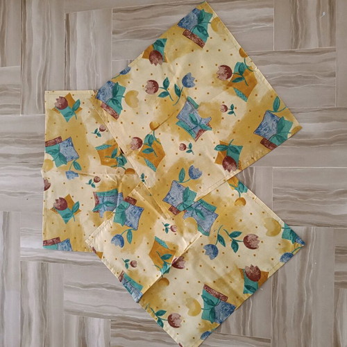 Cotton kitchen cloths set of 3, one 43x43 cm, new