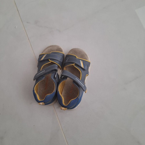 Biomecanics children's sandals size 24 used, blue and yellow