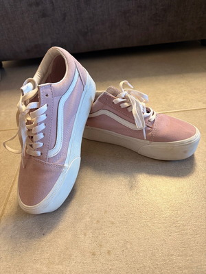 Vans platform shoes like new, size 38, white and pink
