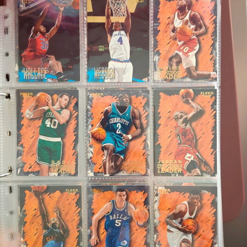 NBA Fleer Upper Deck 1996-1997 Complete Card Album used