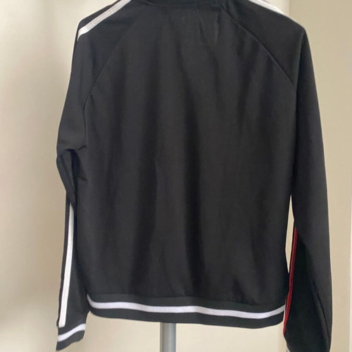 Primark Black Striped Track Jacket Small Like New