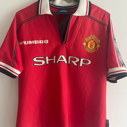Manchester United Umbro 98-99 Yorke jersey used, small youth size