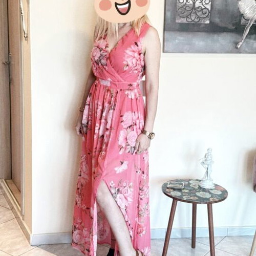 Floral dress new with tag, medium, pink multicolor