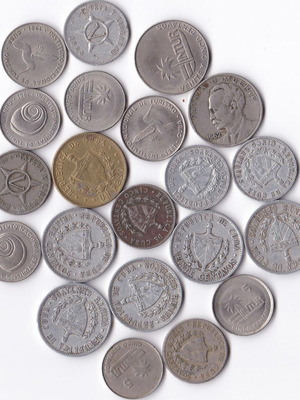 Cuban peso coins used