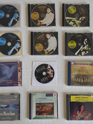 Classical music CDs like new, pack of 24 with Maria Callas