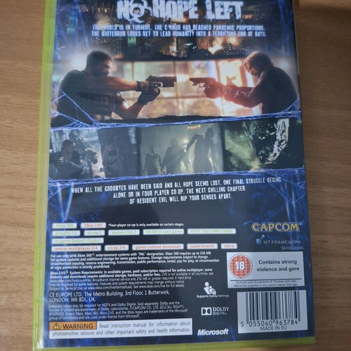 Resident Evil 6 Xbox 360 used with scratches