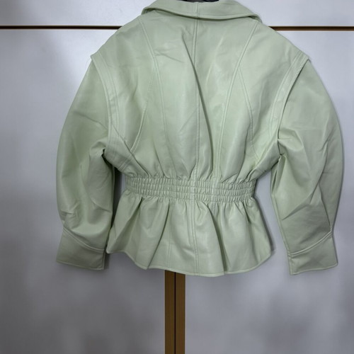 Eco-Leather Jacket new one size with elastic waist