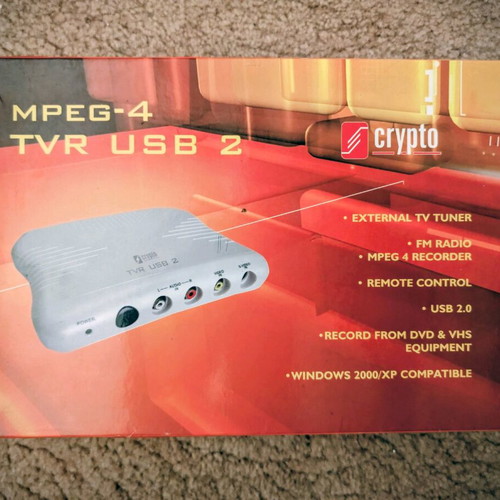 Crypto TVR USB 2 Συσκευή Τηλεόρασης και Ραδιοφώνου σαν καινούργια