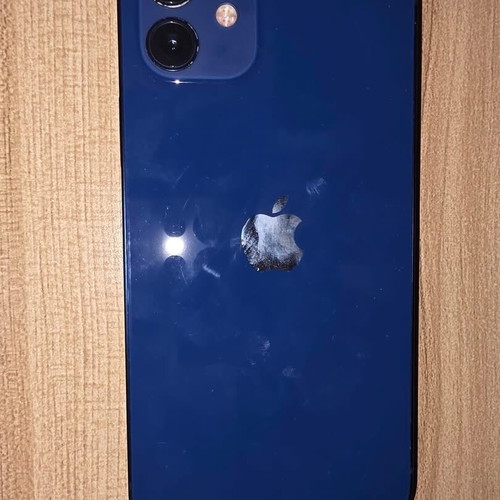 iPhone 12 blue 128GB like new with charging cable and Mobilfox case