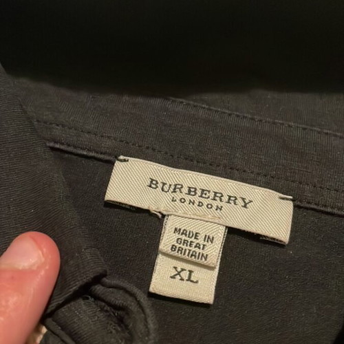 Burberry women's polo t-shirt black XL new