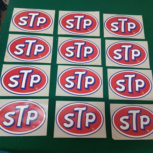STP stickers new, pack of 12 pieces