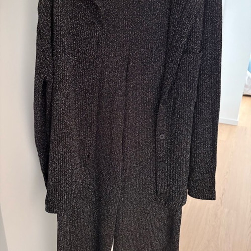 Zara knitted set like new, black and gold
