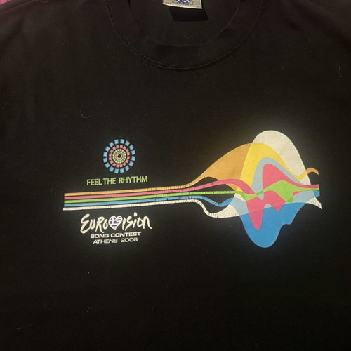 Eurovision Athens 2006 T-shirt like new with Feel The Rhythm design