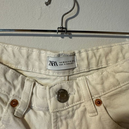 White denim shorts Zara like new, size M