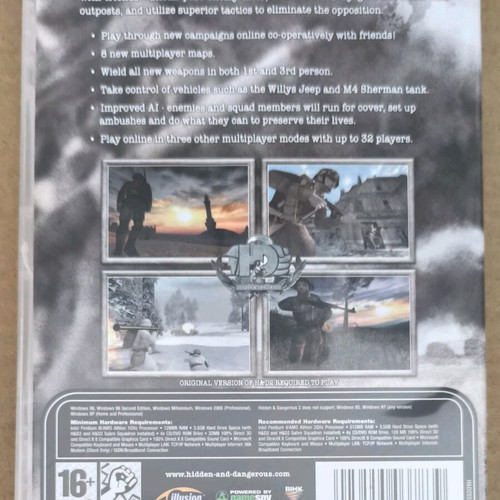 Hidden & Dangerous 2 Sabre Squadron Official Mission Pack PC CD-ROM like new