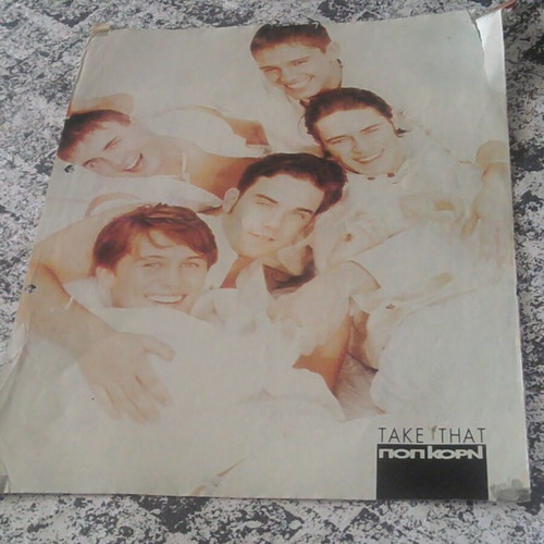 Take That Pop Korn x2 Pinup poster used with signs of wear