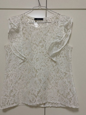 Hanna summer blouse new, white, size M
