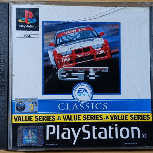 Sports Cars PS1 used, complete with broken case