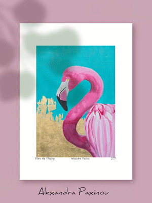 Numbered print Pink flamingo limited edition print new