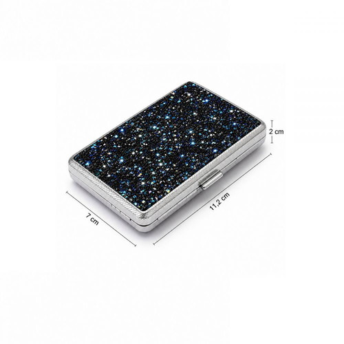 Slim Strass Cigarette Case Midnight Sapphire new