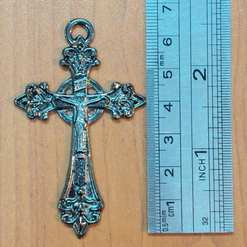 Metal cross new lot of 10 pieces, size 7 cm