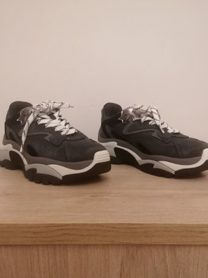 ASH Addict chunky sneakers size 39 Greystone Black