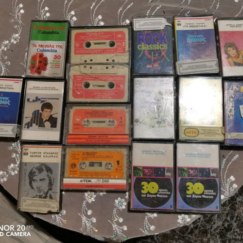 Audio cassette tapes used, pack of 16 music