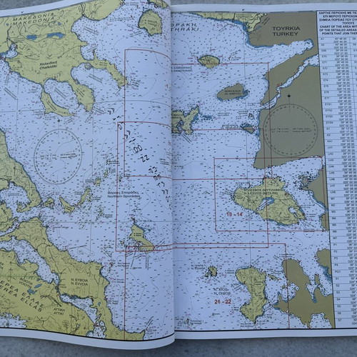Ellas Thalassinos Odigos sea guide like new, Greek and English