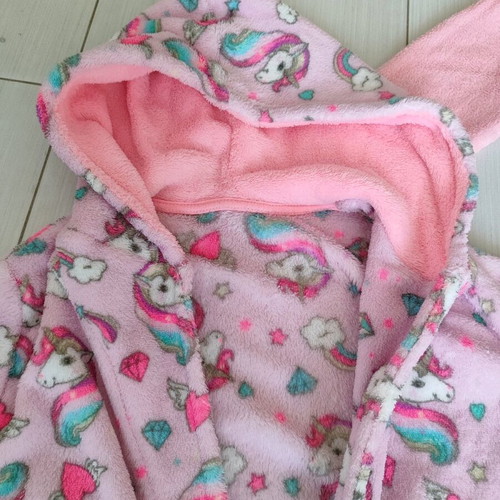 Warm fleece set for girls size 8/10 like new, pink