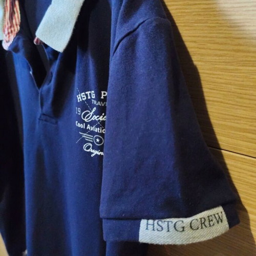 Hashtag Polo Shirt Blue Like New, 12 Years