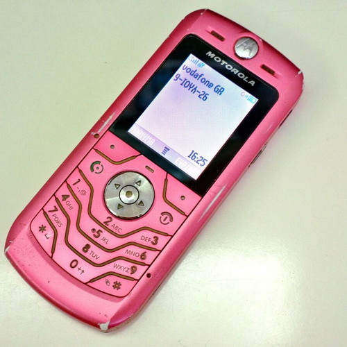 Motorola L6 used pink classic phone with camera