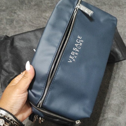 Versace Perfume Bag new, black and navy blue