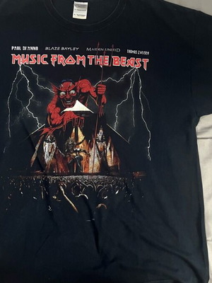Iron Maiden festival tshirt Music From The Beast size XL used