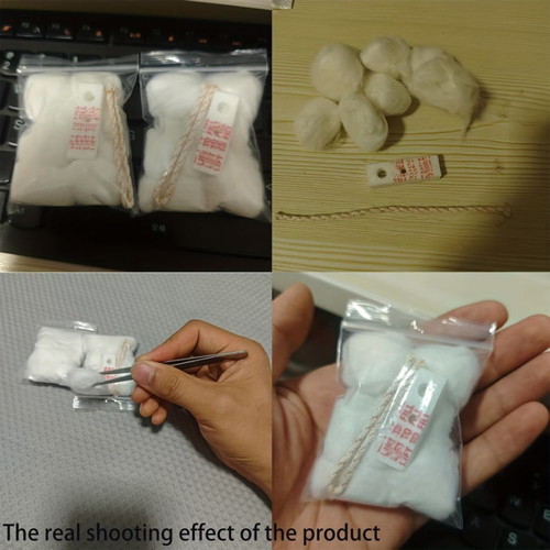 Lighter Repair Kit with Wick, Cotton, and Felt