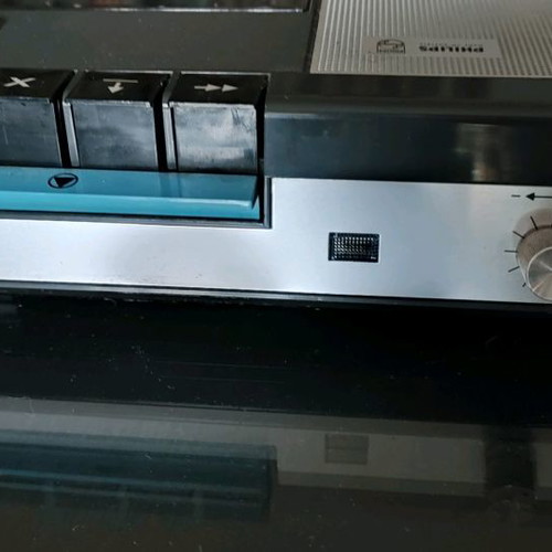 Philips cassette player used, 1968 model with small cassette