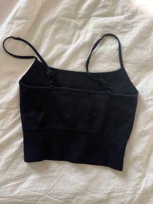 Glassons ribbed black heavyweight cami top