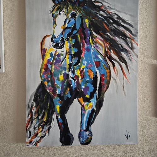 Kaleidoscope Spirit Acrylic Painting 65x90 New