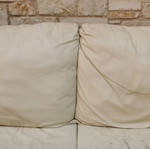 Sofa two-seater leather used