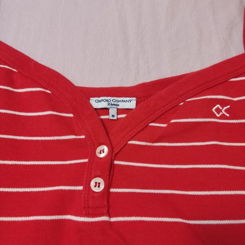 Oxford Company women's tank top like new, red and white, size M