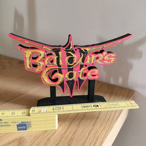 Baldur's Gate 3 3d printed decorative item new for desk or bookshelf