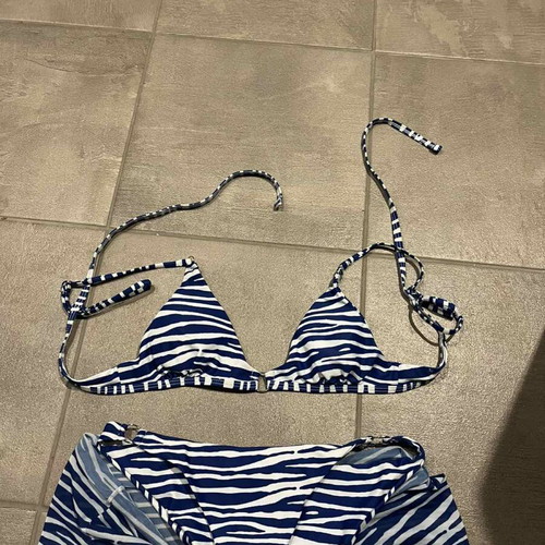 Decoro bikini swimsuit new, white and blue, size S