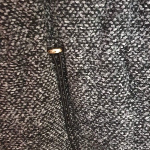 Lynne jacket with hood used, size L, black and white