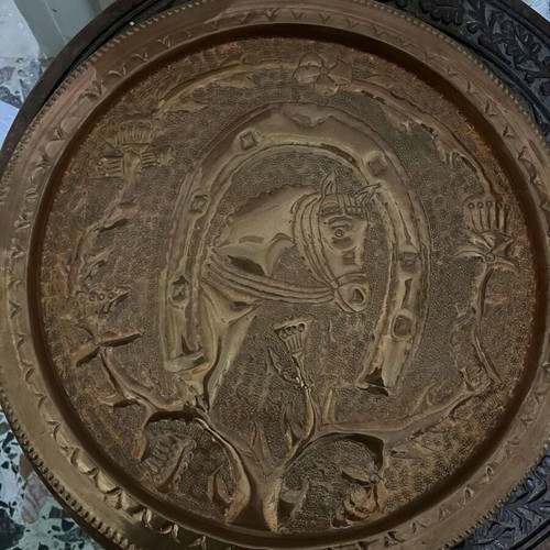 Copper decorative plate 35cm new
