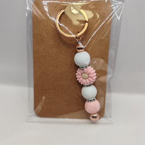 Handmade keychain with flower new