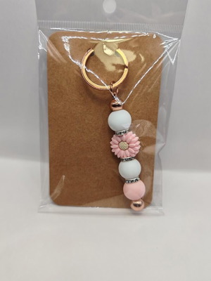 Handmade keychain with flower new