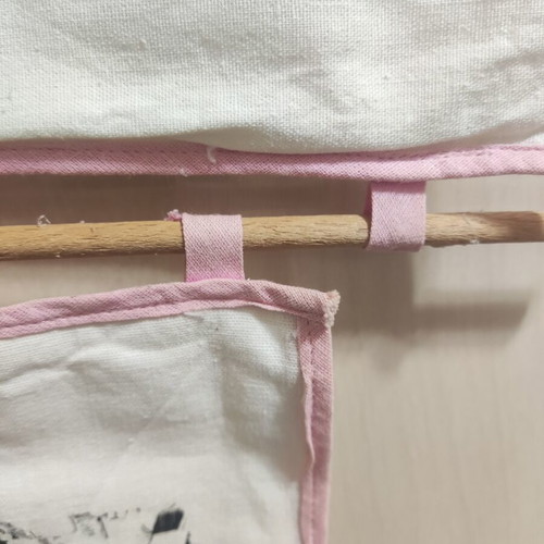 Vintage 80's Hanging Fabric Storage Organizer like new
