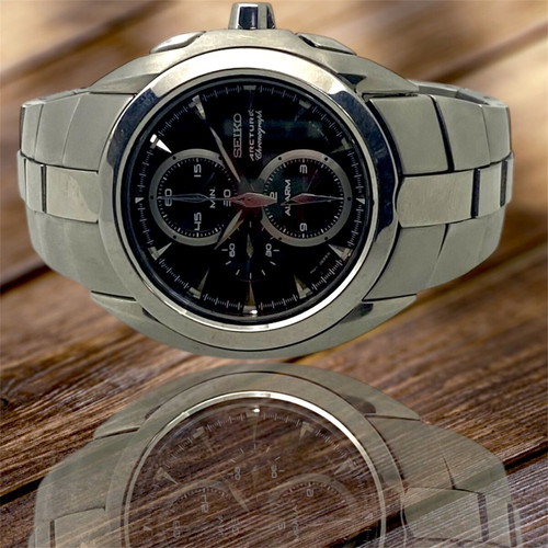 Seiko Arctura chronograph used, waterproof 100m, 48mm