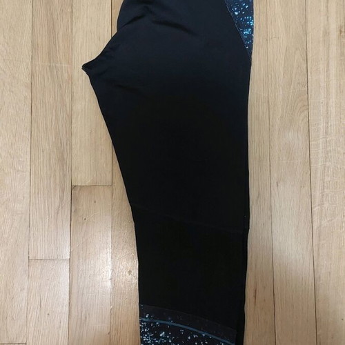 Champion women's leggings like new, black and blue, size M