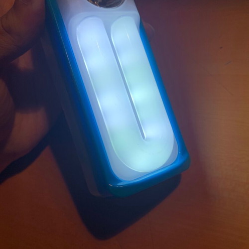 Flashlight with double LED like new, battery included