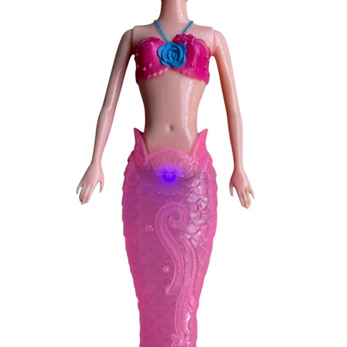 Mermaid doll used with light, approximately 30cm long